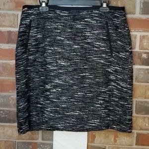 Talbots black & white skirt